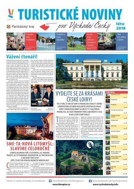 Turistické noviny pro Východní Čechy - léto 2018