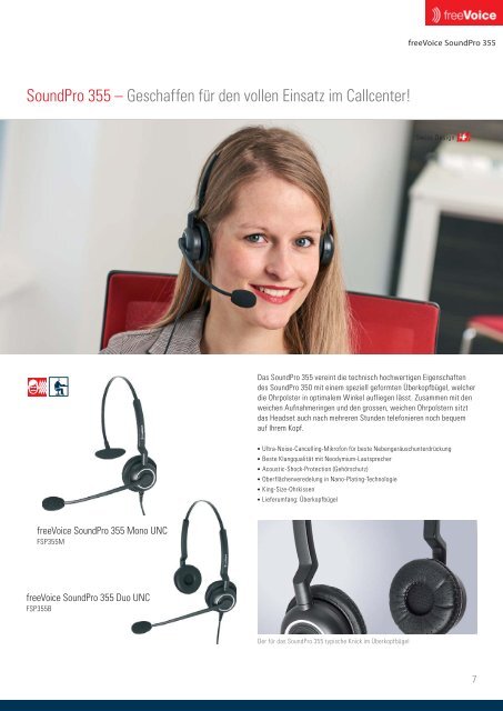 freeVoice Headset Katalog