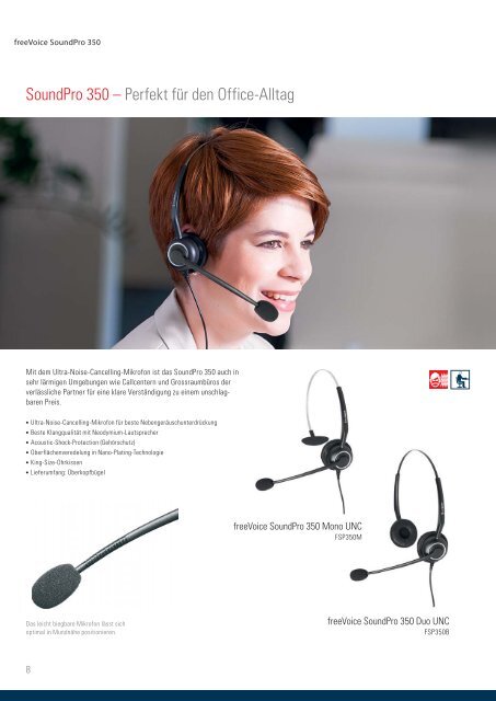 freeVoice Headset Katalog