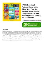 [PDF] Download National Geographic Little Kids First Big Book of Why (National Geographic Little Kids First Big Books) Ebook  READ ONLINE