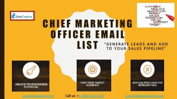 CMO Email List | CMO Email Database | Chief Marketing Officer Email List | Datacaptive