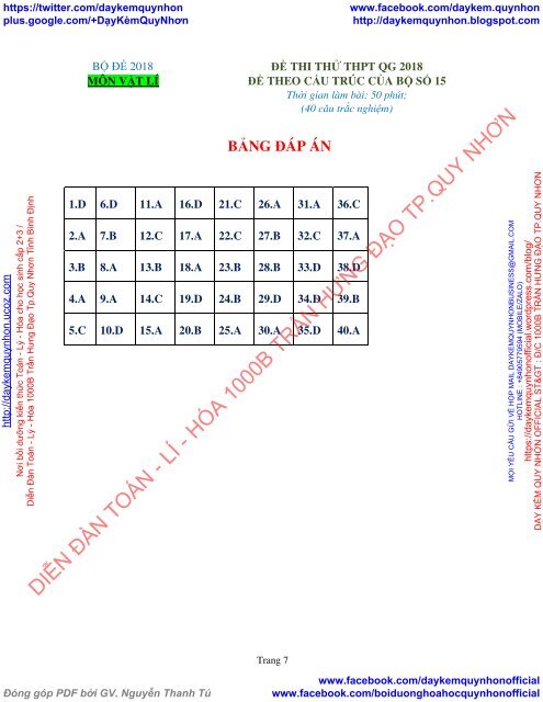 Bộ đề thi thử THPT QG 2018 Các môn TOÁN - LÍ - HÓA Các trường THPT Cả nước CÓ HƯỚNG DẪN GIẢI (Lần 10) [DC17042018]