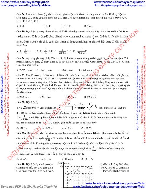 Bộ đề thi thử THPT QG 2018 Các môn TOÁN - LÍ - HÓA Các trường THPT Cả nước CÓ HƯỚNG DẪN GIẢI (Lần 10) [DC17042018]