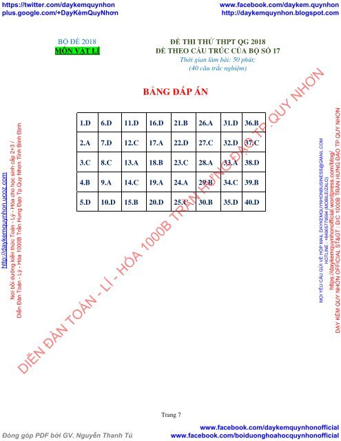 Bộ đề thi thử THPT QG 2018 Các môn TOÁN - LÍ - HÓA Các trường THPT Cả nước CÓ HƯỚNG DẪN GIẢI (Lần 10) [DC17042018]