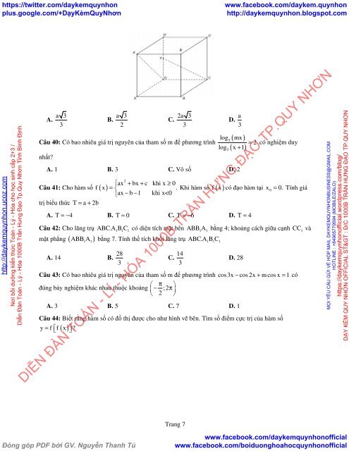 Bộ đề thi thử THPT QG 2018 Các môn TOÁN - LÍ - HÓA Các trường THPT Cả nước CÓ HƯỚNG DẪN GIẢI (Lần 10) [DC17042018]