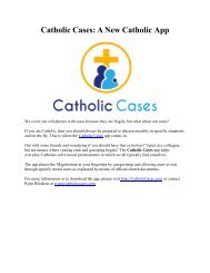 Catholic Cases A New Catholic App