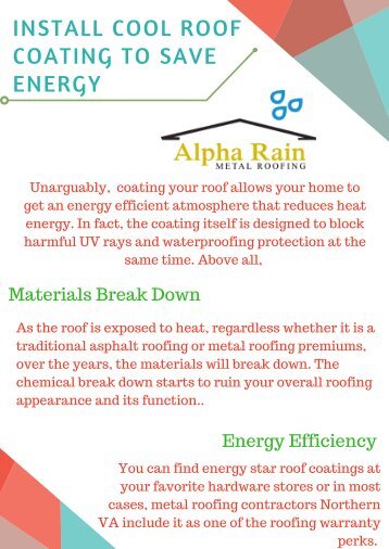 Get benefits Of Cool Roofing