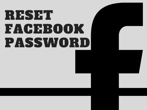 Reset Facebook Password -Easy Step Guide You Can't Miss!!!