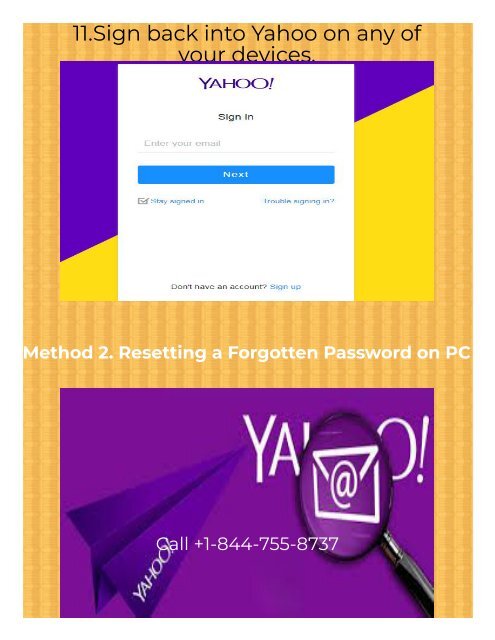 Change Yahoo Forgot Password 1-844-755-8737 Recovery reset!