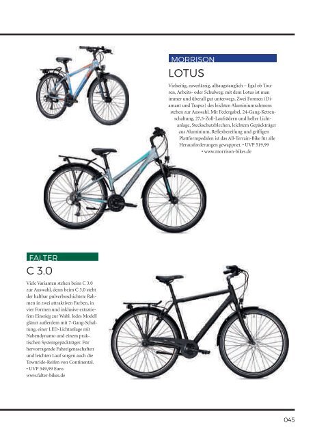 BIKE&CO - Das Magazin für Spaß und Freude am Radfahren - Ausgabe 01/2018