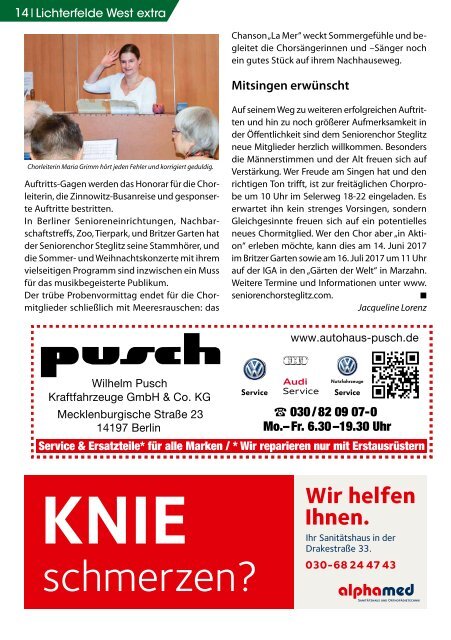 Lichterfelde West extra JUN/JUL 2017