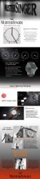 Mesitersinger Watches Infographic