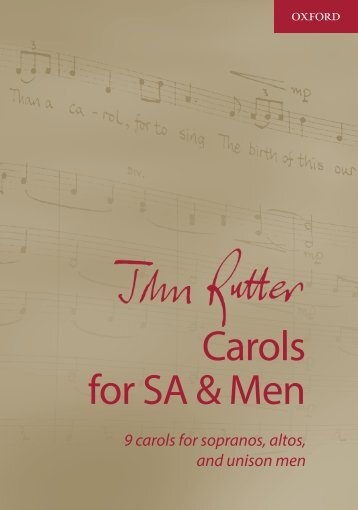 John Rutter Carols SA and Men