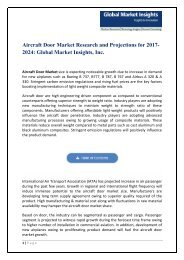 Pdf for Aircraft Door Market