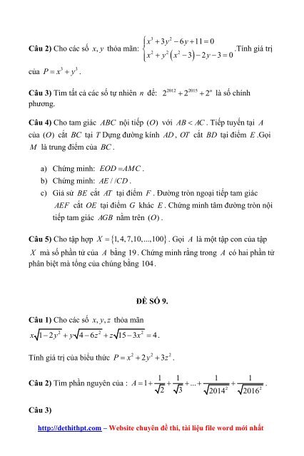 Sách tham khảo môn Toán - Các Chuyên Đề Bồi Dưỡng Học Sinh Giỏi Đại Số 9 - Nguyễn Trung Kiên - FULLTEXT (518 trang)