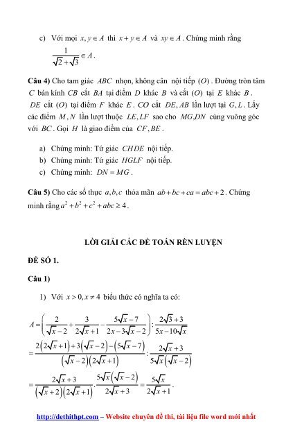 Sách tham khảo môn Toán - Các Chuyên Đề Bồi Dưỡng Học Sinh Giỏi Đại Số 9 - Nguyễn Trung Kiên - FULLTEXT (518 trang)