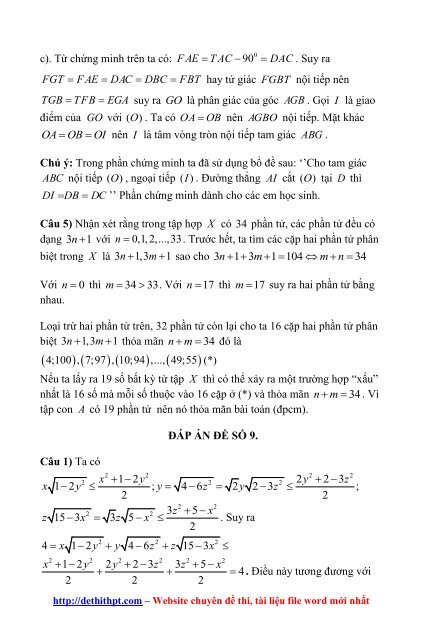 Sách tham khảo môn Toán - Các Chuyên Đề Bồi Dưỡng Học Sinh Giỏi Đại Số 9 - Nguyễn Trung Kiên - FULLTEXT (518 trang)