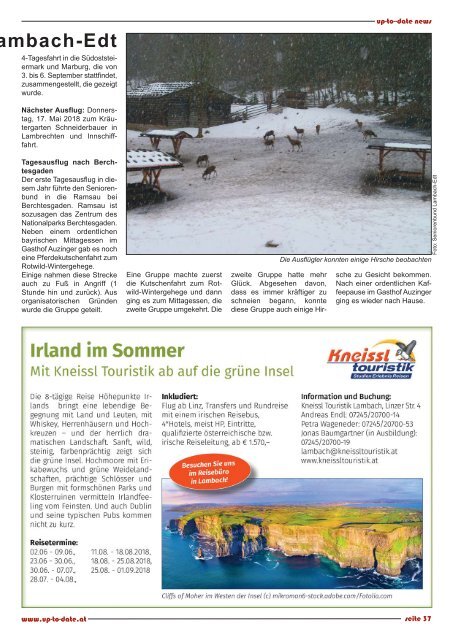 news from edt - lambach - stadl-paura Mai 2018