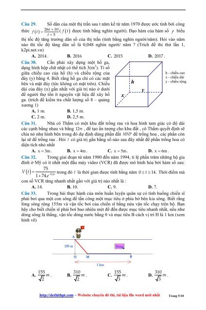 Sách tham khảo môn Toán - Rèn luyện kỹ năng giải quyết bài toán trắc nghiệm thực tế - Hứa Lâm Phong - FULLTEXT (287 trang)