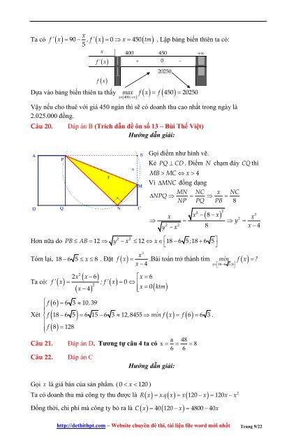 Sách tham khảo môn Toán - Rèn luyện kỹ năng giải quyết bài toán trắc nghiệm thực tế - Hứa Lâm Phong - FULLTEXT (287 trang)