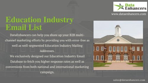 Education Industry Email List