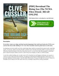 [PDF] Download The Rising Sea (The NUMA Files) Ebook  READ ONLINE
