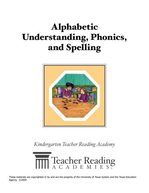 Alphabetic Understanding, Phonics, and Spelling - Region 19