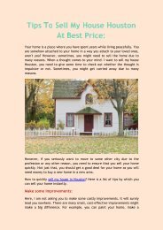 Tips To Sell My House Houston At Best Price