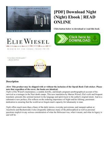 [PDF] Download Night (Night) Ebook  READ ONLINE