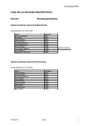 Liste der zu ehrenden Sportler/innen - broeltal.de