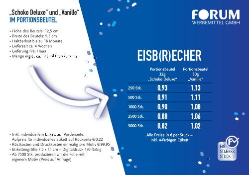 Starkes Stück • Eispulver