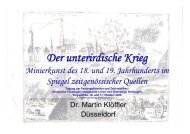 Der Unterirdische Krieg - Minierkunst des 18 - Ingenieurgeograph