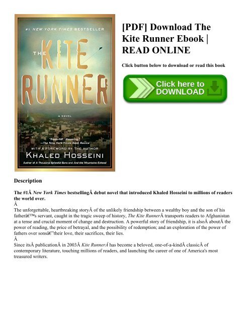 [PDF] Download The Kite Runner Ebook  READ ONLINE