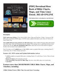 [PDF] Download Rose Book of Bible Charts  Maps  and Time Lines Ebook  READ ONLINE