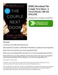 [PDF] Download The Couple Next Door A Novel Ebook  READ ONLINE