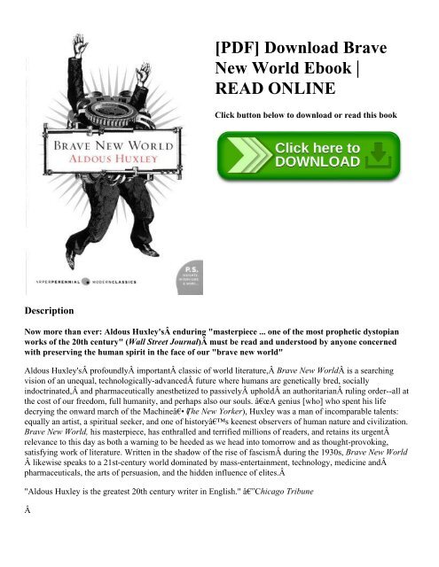 eread brave new world online eread brave new world online
