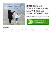 [PDF] Download Wherever You Are My Love Will Find You Ebook  READ ONLINE