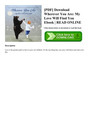[PDF] Download Wherever You Are My Love Will Find You Ebook  READ ONLINE