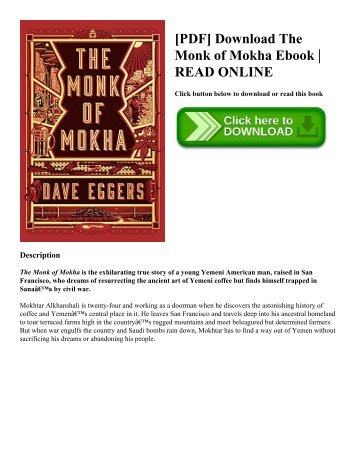 [PDF] Download The Monk of Mokha Ebook  READ ONLINE