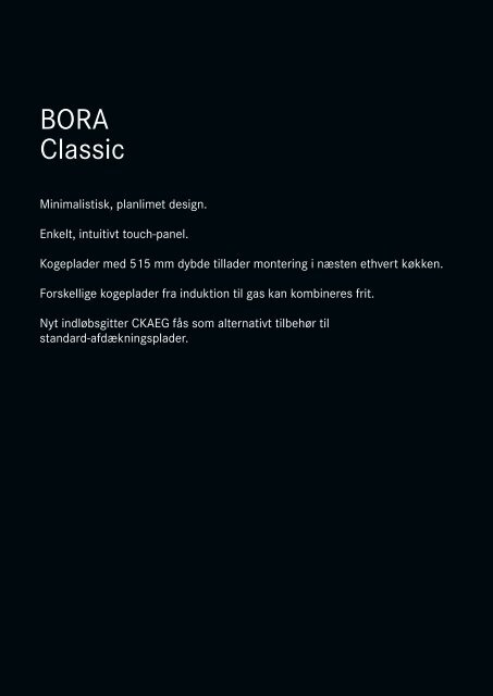 BORA Magazin 01|2018 – Danish