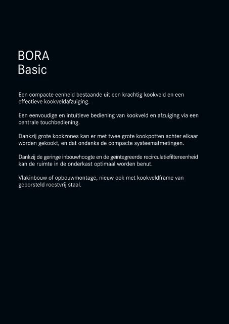 BORA Magazin 01|2018 – Dutch