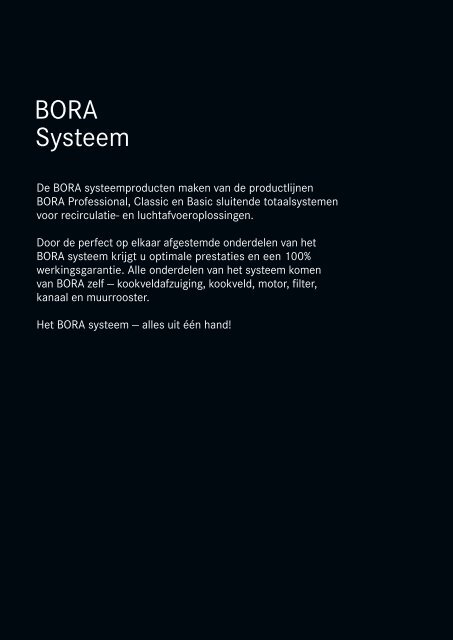 BORA Magazin 01|2018 – Dutch