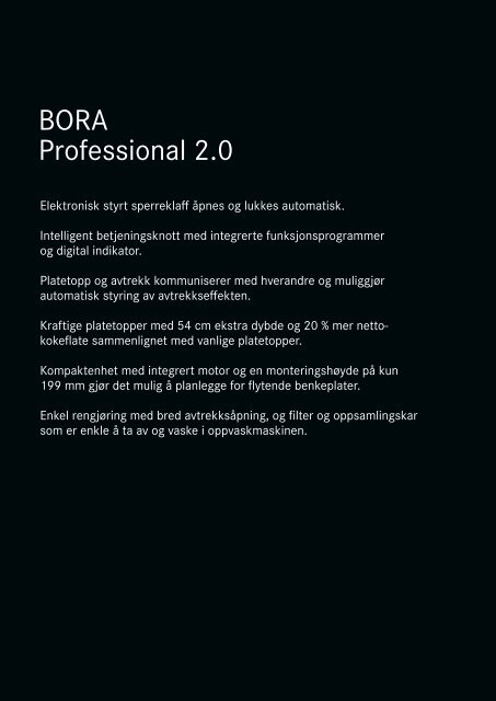 BORA Magazin 01|2018 – Norwegian