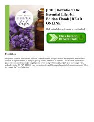 Epub Download Essential Oils Pocket Reference 7th Edition By Life