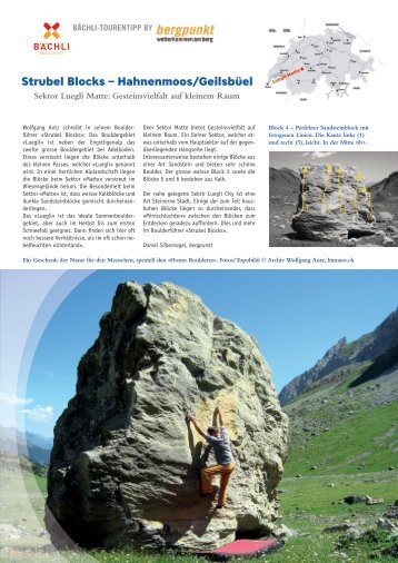 Tourentipp 05.2018 - Strubel Blocks