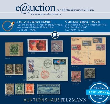 Auktionshaus Felzmann - Auktion-1019 - Philatelie