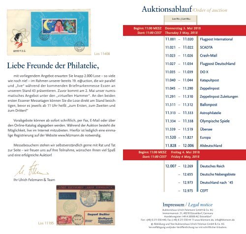 Auktionshaus Felzmann - Auktion-1019 - Philatelie