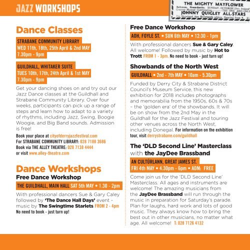 Jazz Festival Programme 2018