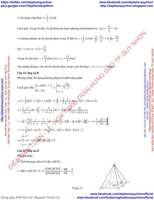 Bộ đề thi thử THPT QG 2018 Các môn TOÁN - LÍ - HÓA Các trường THPT Cả nước CÓ HƯỚNG DẪN GIẢI (Lần 11) [DC18042018]