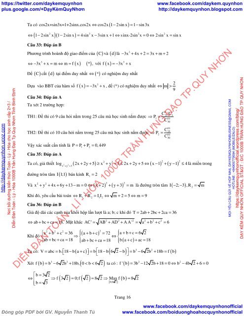 Bộ đề thi thử THPT QG 2018 Các môn TOÁN - LÍ - HÓA Các trường THPT Cả nước CÓ HƯỚNG DẪN GIẢI (Lần 11) [DC18042018]